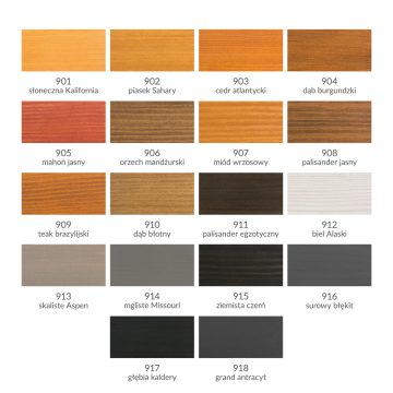 GrandProtekt-kolory wzornik kolorów